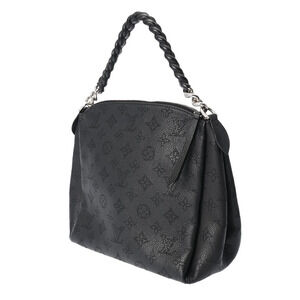 Louis Vuitton Chain Mahina Babylon Leather Black Handbag Monogram